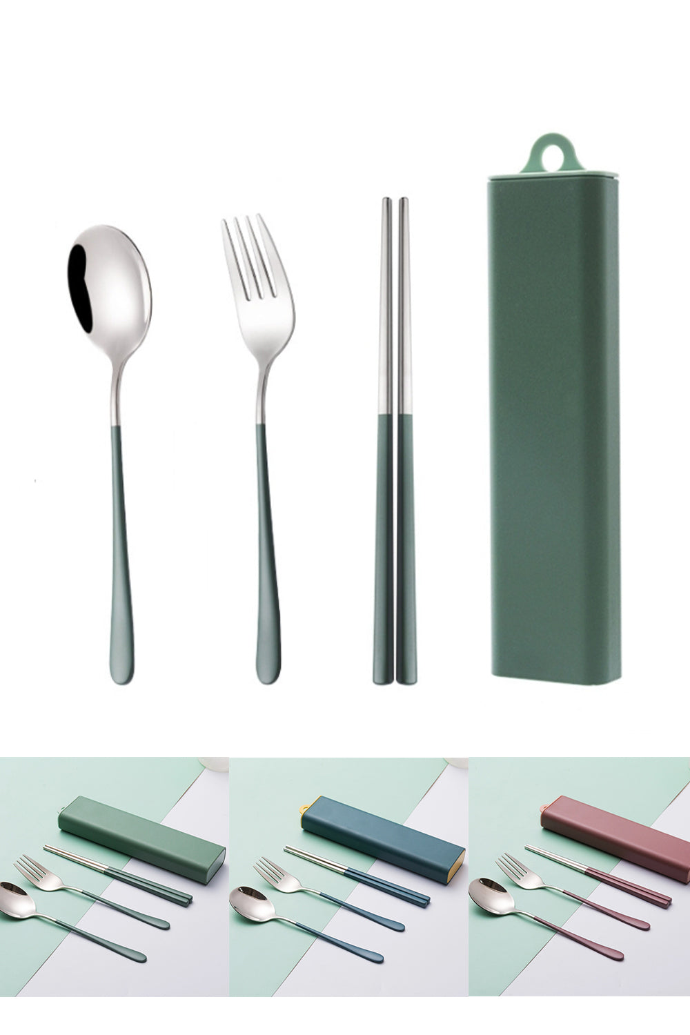 Custom Logo   304 stainless steel pull-out cutlery set | Premium Corporate Gifts and Promotional Gifts