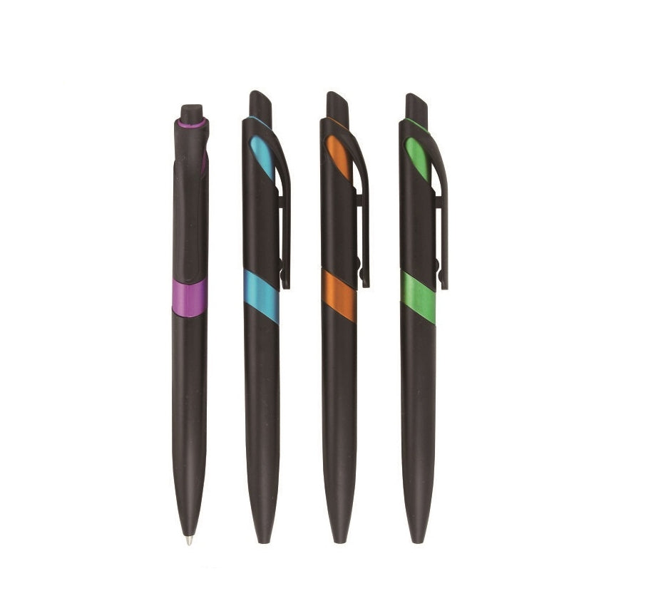 Custom Logo Black Pole Colorful Advertising Pen | Premium Corporate Gifts and Promotional Gifts