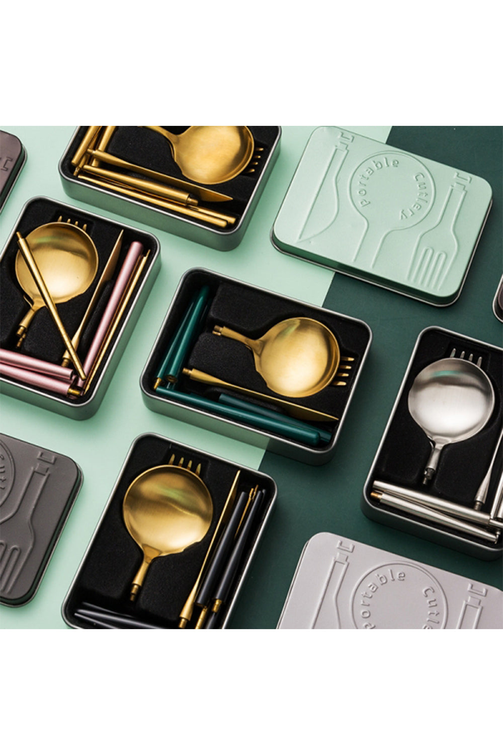 Custom Logo High-end folding tableware set | Premium Corporate Gifts and Promotional Gifts