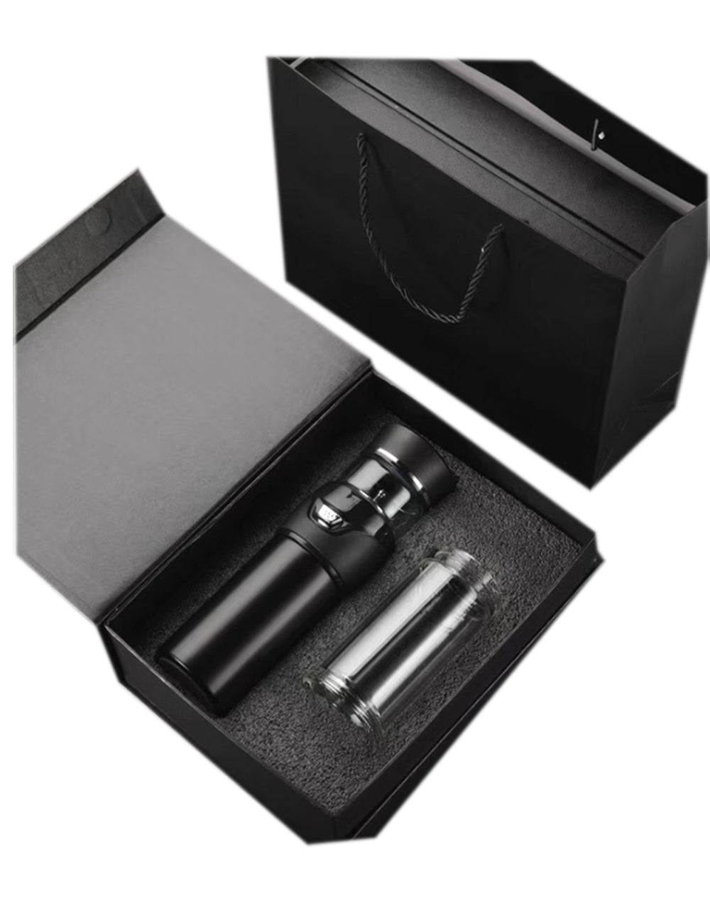 Custom Logo Textured Stainless Steel Tea Water Separation Thermos Cup Gift Box | Premium Corporate Gifts and Promotional Gifts