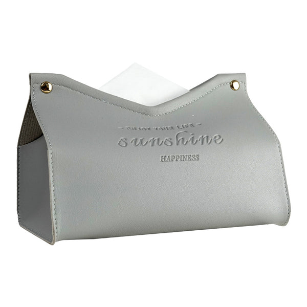 Custom Logo Textured thick leather tissue paper box | Premium Corporate Gifts and Promotional Gifts