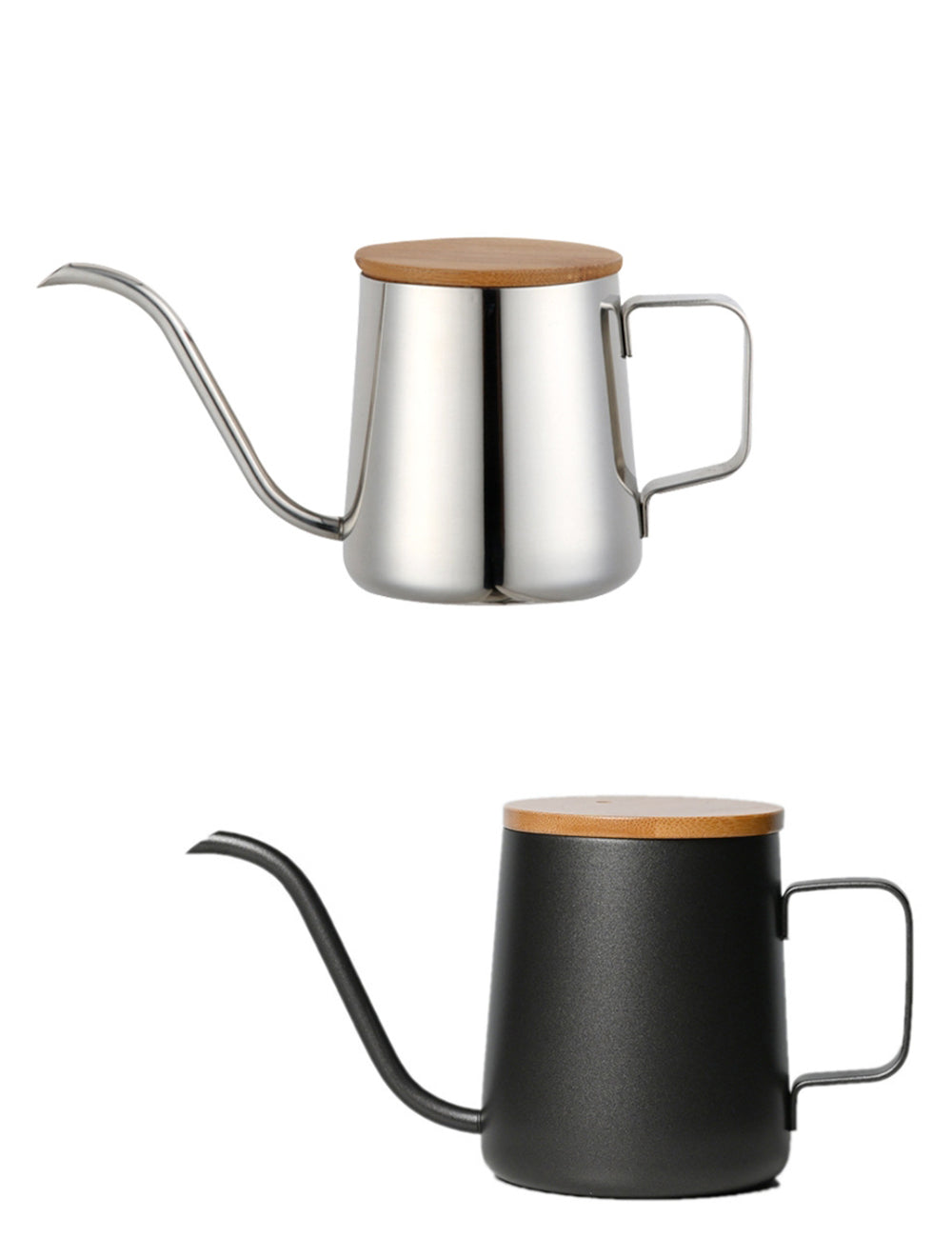 Custom Logo Stainless steel bamboo lid coffee brewing pot | Premium Corporate Gifts and Promotional Gifts