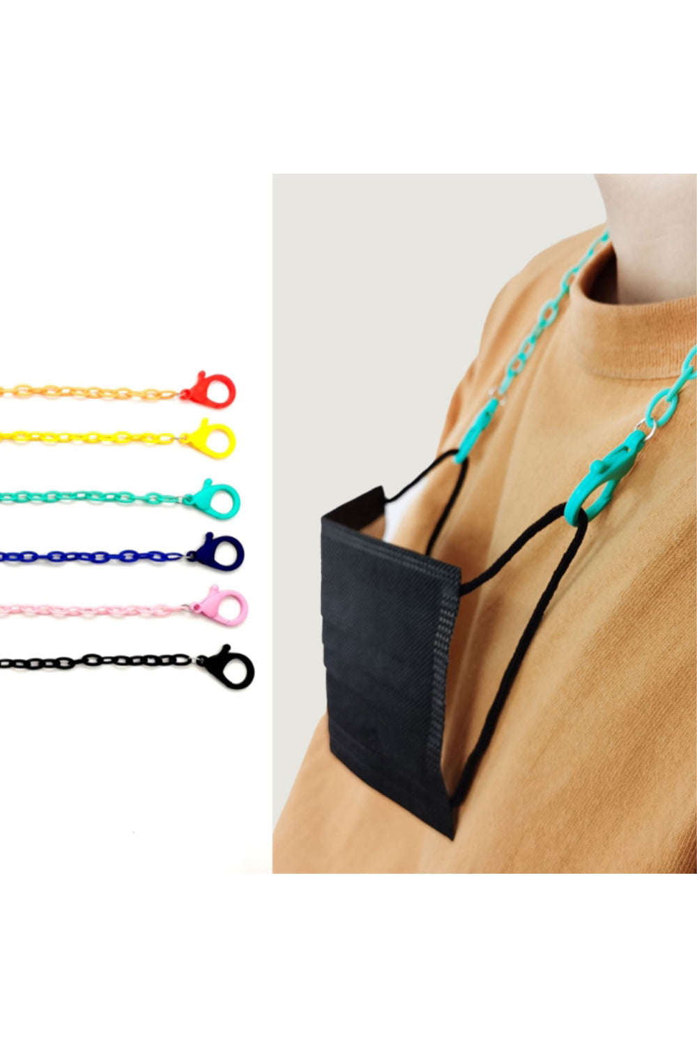 Custom Logo Korean Candy Color Acrylic Mask Chain Anti-Loss Mask Chain | Premium Corporate Gifts and Promotional Gifts