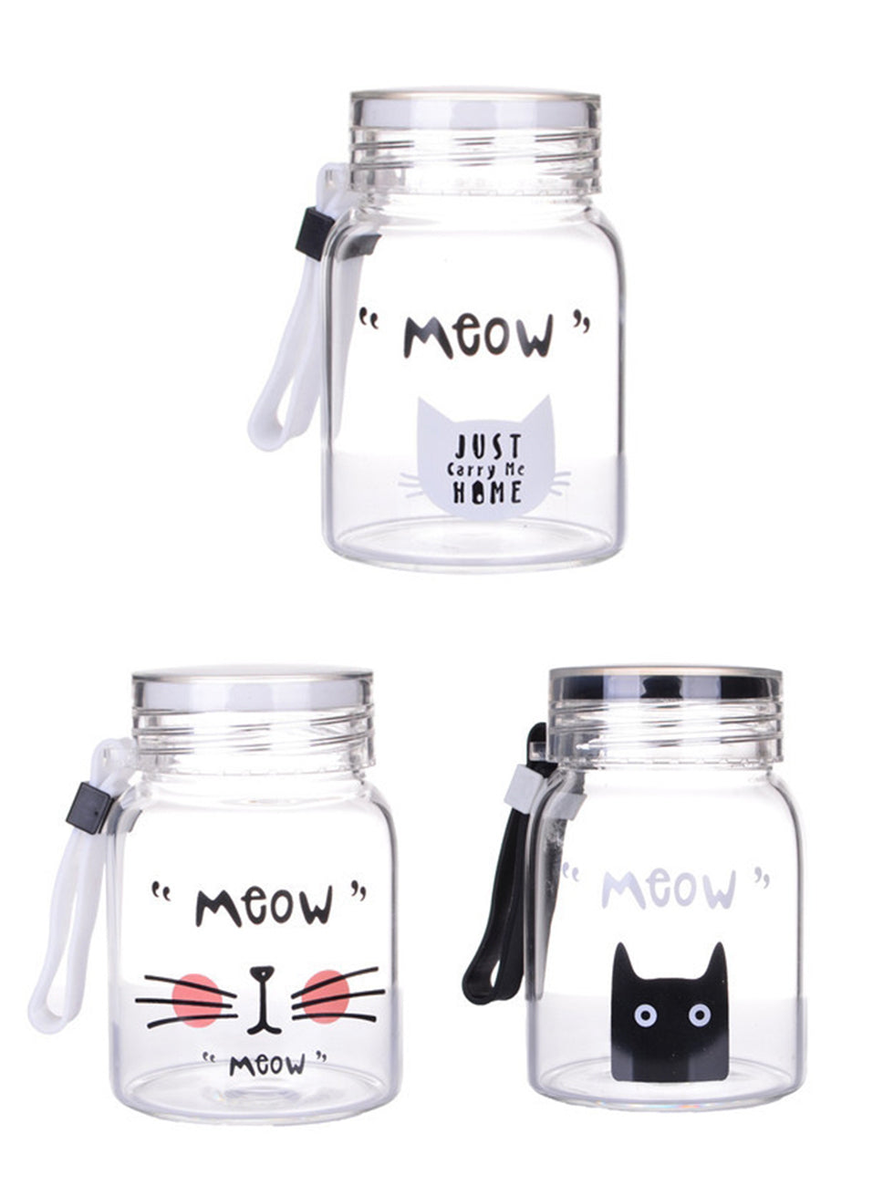 Custom Logo Cartoon Meow Meow Glass Cup | Premium Corporate Gifts and Promotional Gifts