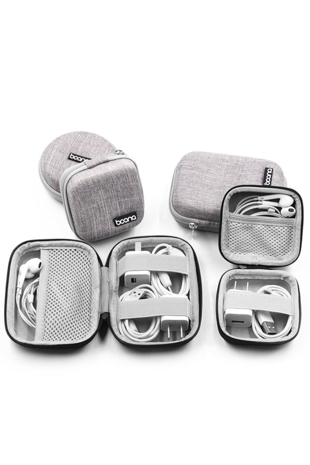 Custom Logo Headphone Cable Storage Box Hard Shell Bag | Premium Corporate Gifts and Promotional Gifts