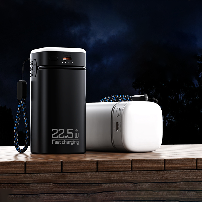 Custom Logo Self-Connected 2-in-1 LED Light Power Bank | Premium Corporate Gifts and Promotional Gifts