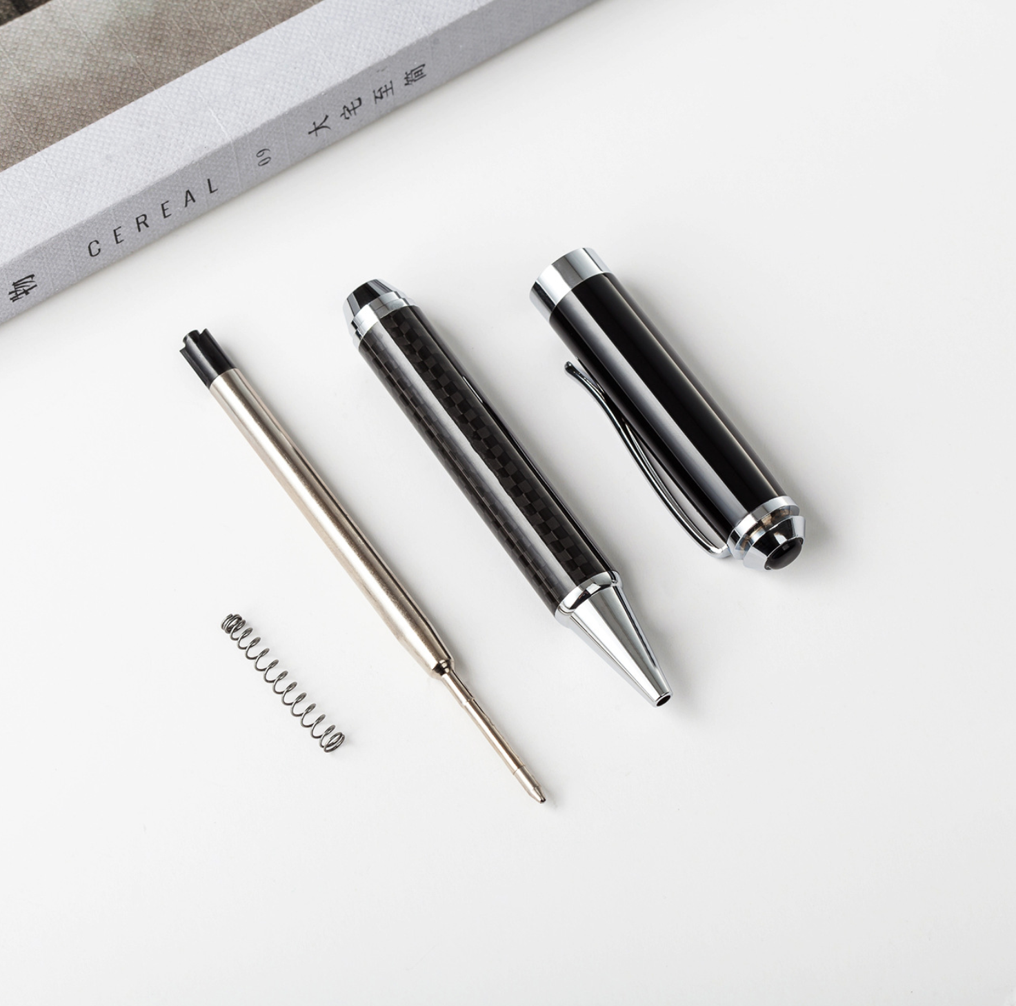 Custom Logo Carbon Fiber Advertising Ballpoint Pen | Premium Corporate Gifts and Promotional Gifts