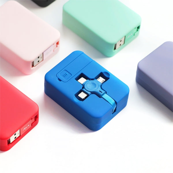 Custom Logo Multi-color mobile phone telescopic three-in-one data cable | Premium Corporate Gifts and Promotional Gifts