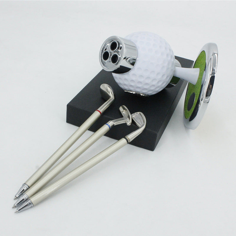 Custom Logo Golf Shaped Pen Holder Clock | Premium Corporate Gifts and Promotional Gifts