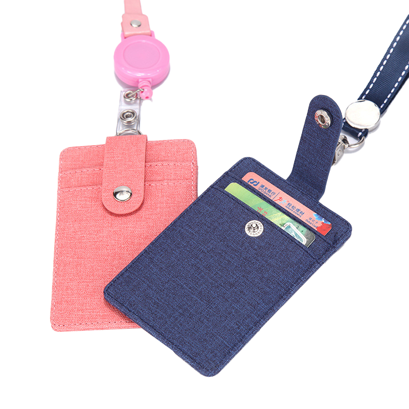 Custom Logo PU leather anti-theft buckle ID case | Premium Corporate Gifts and Promotional Gifts