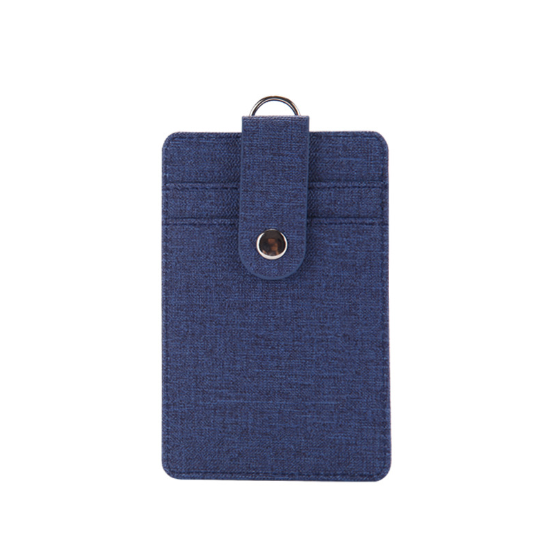 Custom Logo PU leather anti-theft buckle ID case | Premium Corporate Gifts and Promotional Gifts