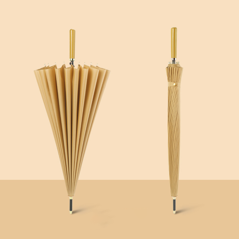 Custom Logo 24-bone straight pole long-handled umbrella | Premium Corporate Gifts and Custom Gifts