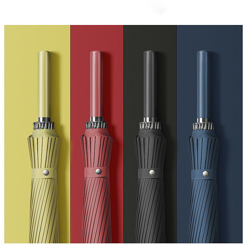 Custom Logo 24-bone straight pole long-handled umbrella | Premium Corporate Gifts and Custom Gifts