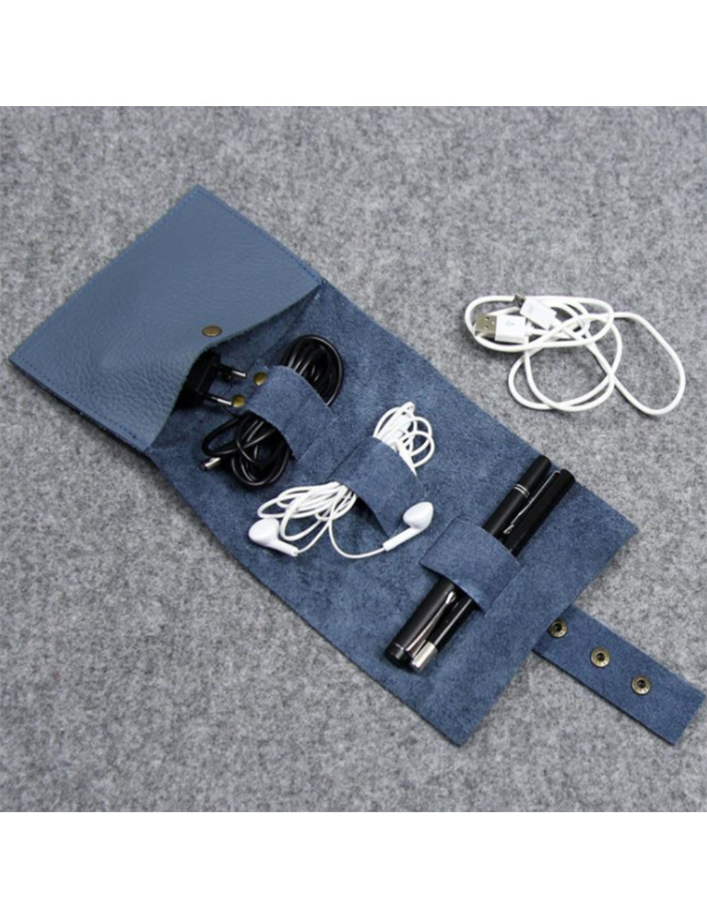 Custom Logo Leather Headphone Storage Bag | Premium Corporate Gifts and Promotional Gifts