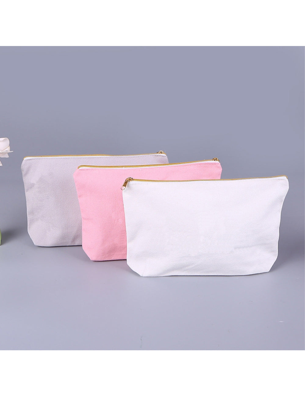 Custom Logo Canvas Plain Cosmetic Bag | Premium Corporate Gifts and Custom Gifts