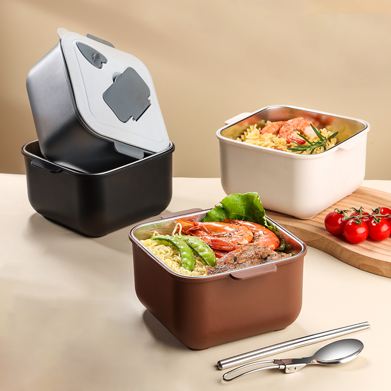 Custom Logo  304 Stainless Steel Portable Deepening Instant Noodle Bento Box | Premium Corporate Gifts and Promotional Gifts