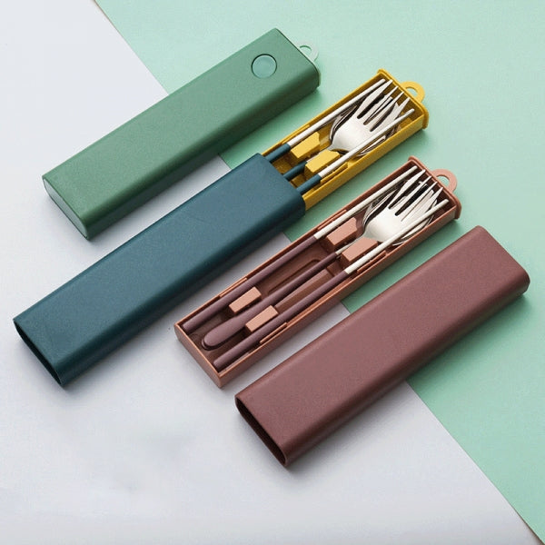 Custom Logo   304 stainless steel pull-out cutlery set | Premium Corporate Gifts and Promotional Gifts