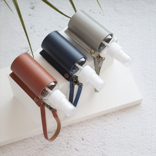 Custom Logo Leather Multi-Colored Cylindrical Spray Bottle Holster | Premium Corporate Gifts and Promotional Gifts