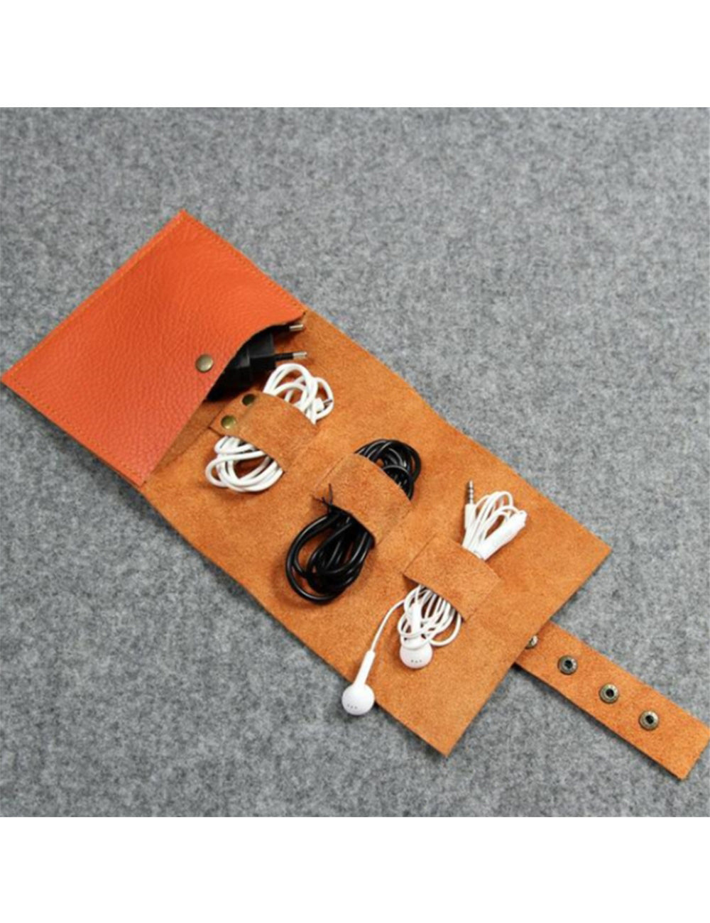 Custom Logo Leather Headphone Storage Bag | Premium Corporate Gifts and Promotional Gifts