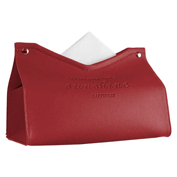 Custom Logo Textured thick leather tissue paper box | Premium Corporate Gifts and Promotional Gifts