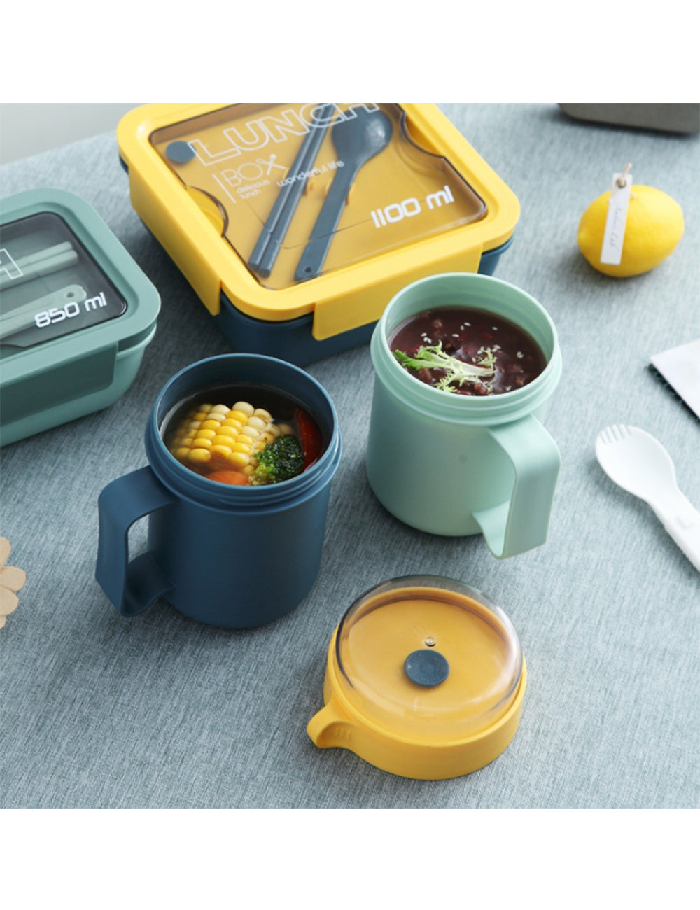 Custom Logo Japanese Color Jumping Soup Cup 500ml | Premium Corporate Gifts and Promotional Gifts