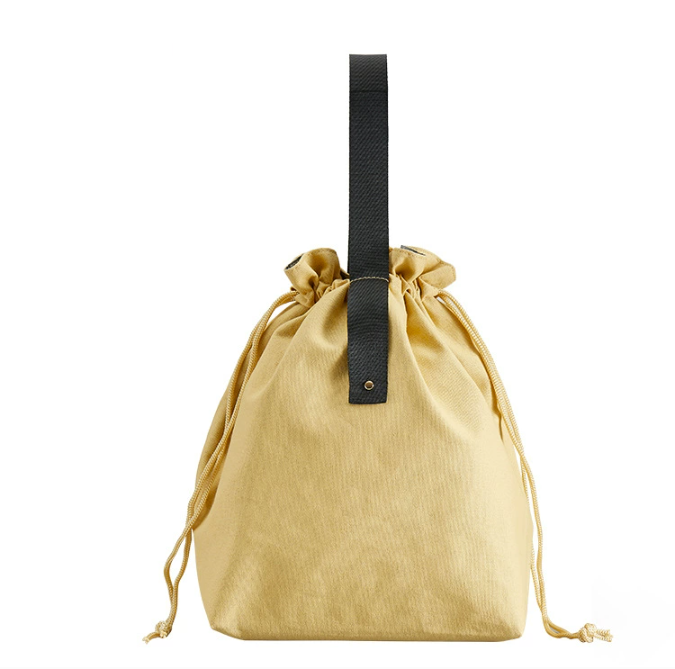 Custom Logo Japanese Canvas Drawstring Insulated Bag | Premium Corporate Gifts and Promotional Gifts