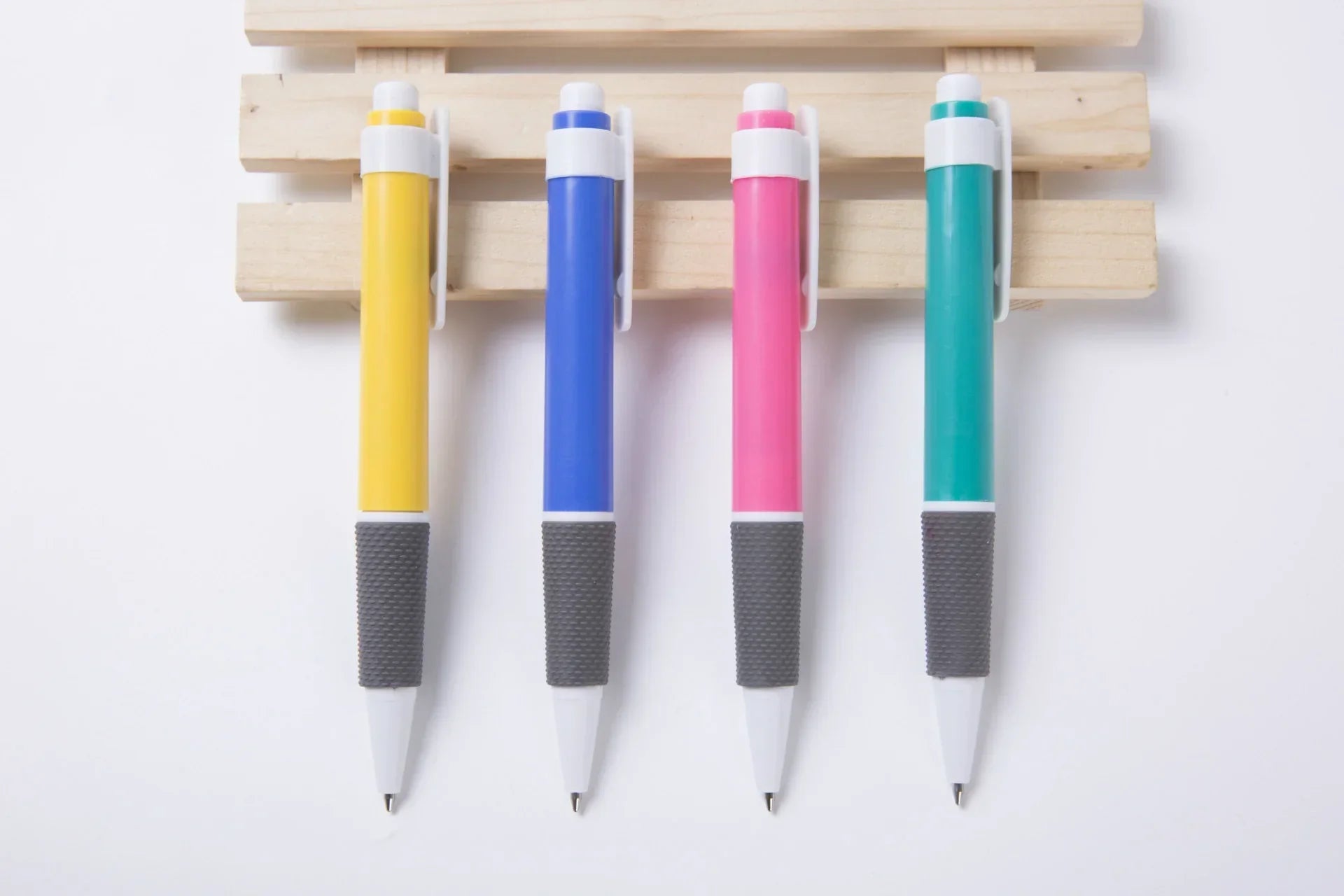 Custom Logo Little Chubby White Tube Anti-Slip Advertising Ballpoint Pen | Premium Corporate Gifts and Custom Gifts