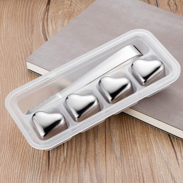 Custom Logo Heart-shaped stainless steel quick-frozen ice cubes | Premium Corporate Gifts and Promotional Gifts