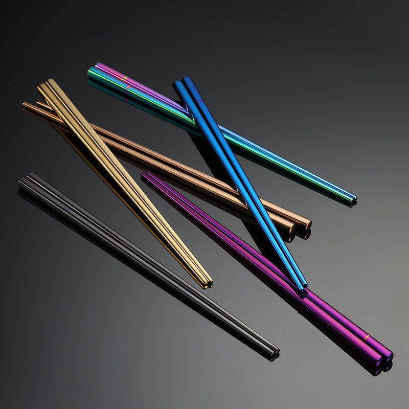 Custom Logo Multi-colored double chopsticks tableware set | Premium Corporate Gifts and Promotional Gifts
