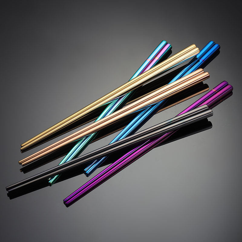 Custom Logo Multi-colored double chopsticks tableware set | Premium Corporate Gifts and Promotional Gifts