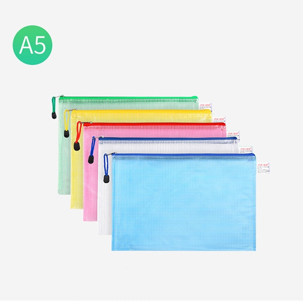 Custom Logo Transparent Grid Document Bag | Premium Corporate Gifts and Promotional Gifts