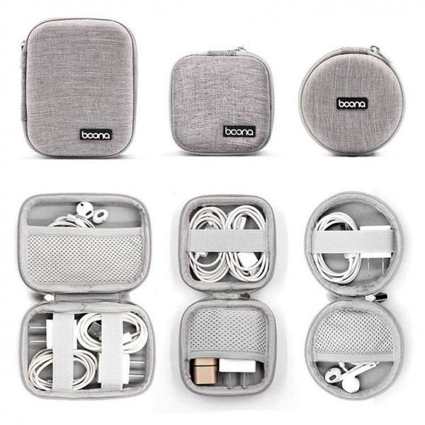 Custom Logo Headphone Cable Storage Box Hard Shell Bag | Premium Corporate Gifts and Promotional Gifts