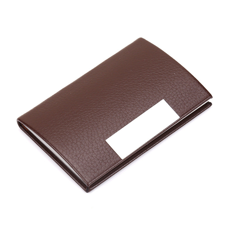 Custom Logo Leather Flap Metal Business Card Holder | Premium Corporate Gifts and Promotional Gifts