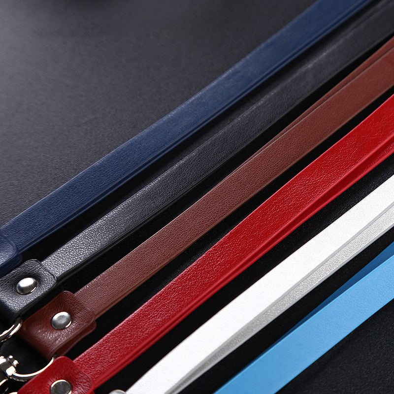 Custom Logo Glossy leather lanyard ID case | Premium Corporate Gifts and Promotional Gifts