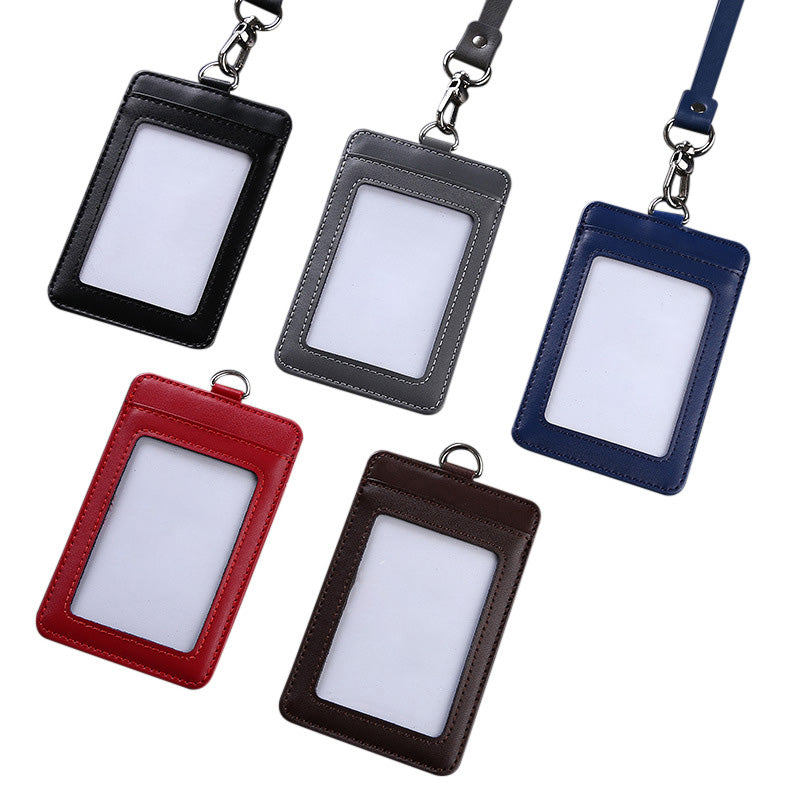 Custom Logo Glossy leather lanyard ID case | Premium Corporate Gifts and Promotional Gifts