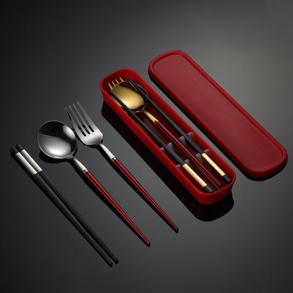 Custom Logo Exquisite 304 Tableware Three-Piece Set | Premium Corporate Gifts and Promotional Gifts