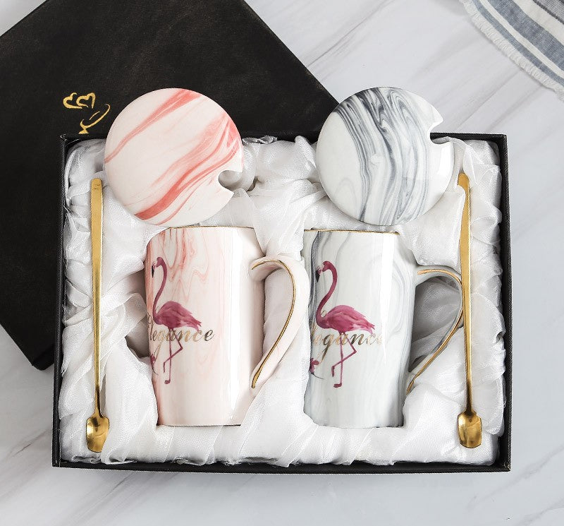 Custom Logo European style stone pattern cup gift box | Premium Corporate Gifts and Promotional Gifts