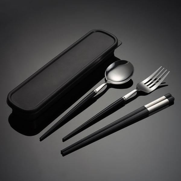 Custom Logo Exquisite 304 Tableware Three-Piece Set | Premium Corporate Gifts and Promotional Gifts