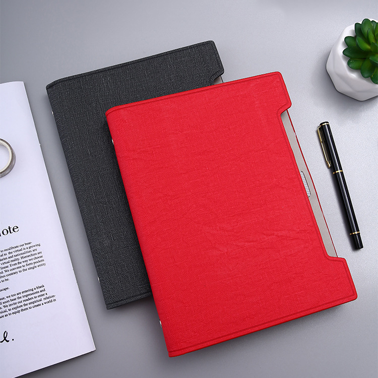 Custom Logo Business Loose-leaf Pen Slot Notebook | Premium Corporate Gifts and Custom Gifts