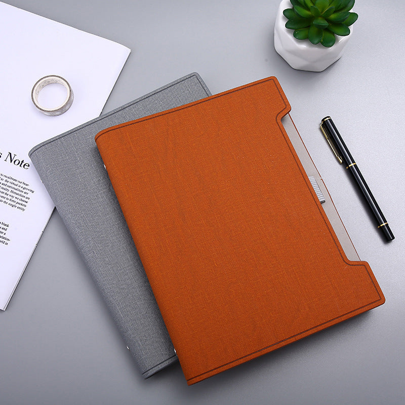 Custom Logo Business Loose-leaf Pen Slot Notebook | Premium Corporate Gifts and Custom Gifts