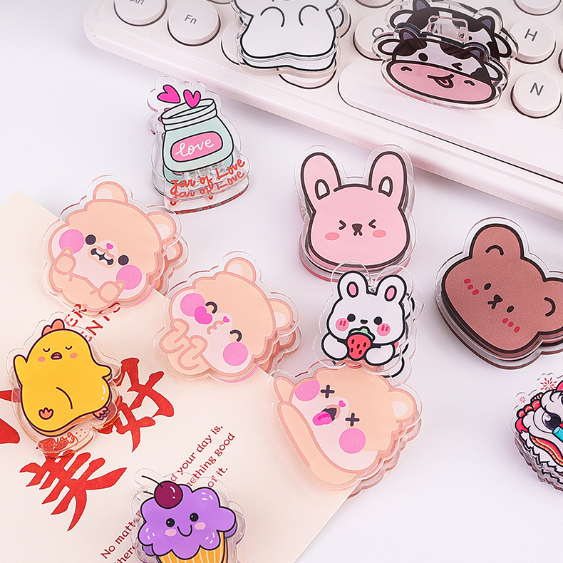 Custom Logo Acrylic Shaped Clip | Premium Corporate Gifts and Custom Gifts