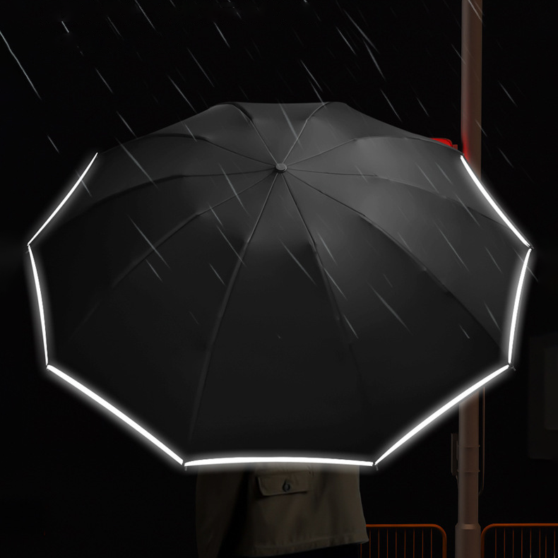 Custom Logo Automatic Reverse Ring Folding Umbrella | Premium Corporate Gifts and Custom Gifts