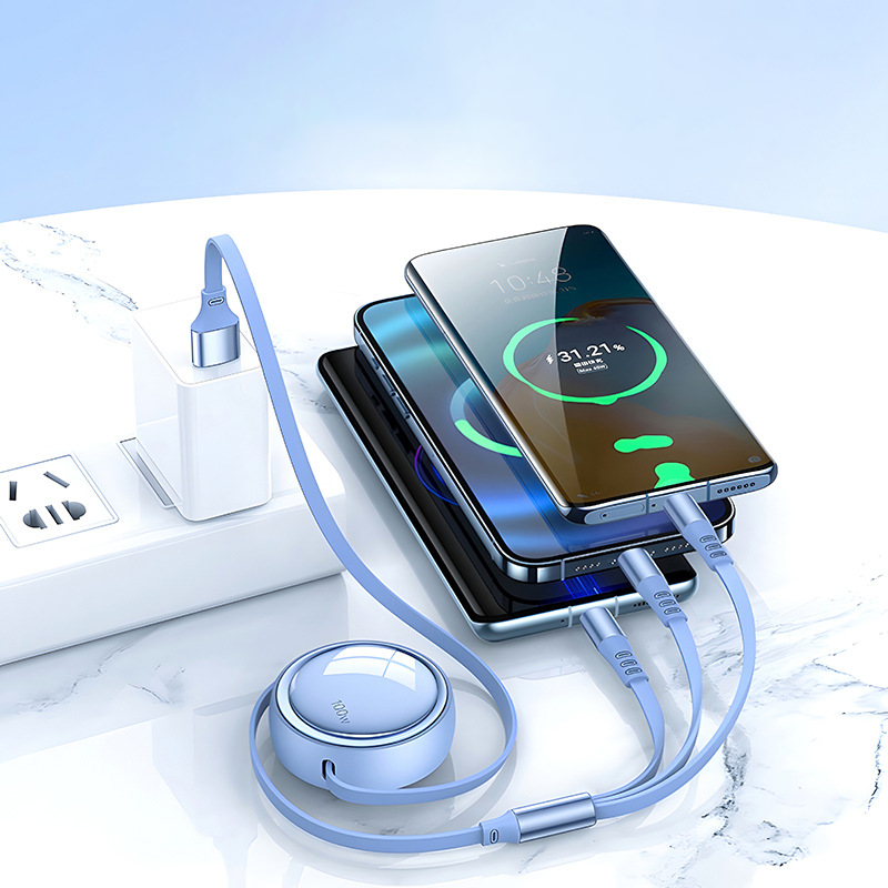 Custom Logo Car Fast Charging 3-in-1 Charging Cable | Premium Corporate Gifts and Promotional Gifts