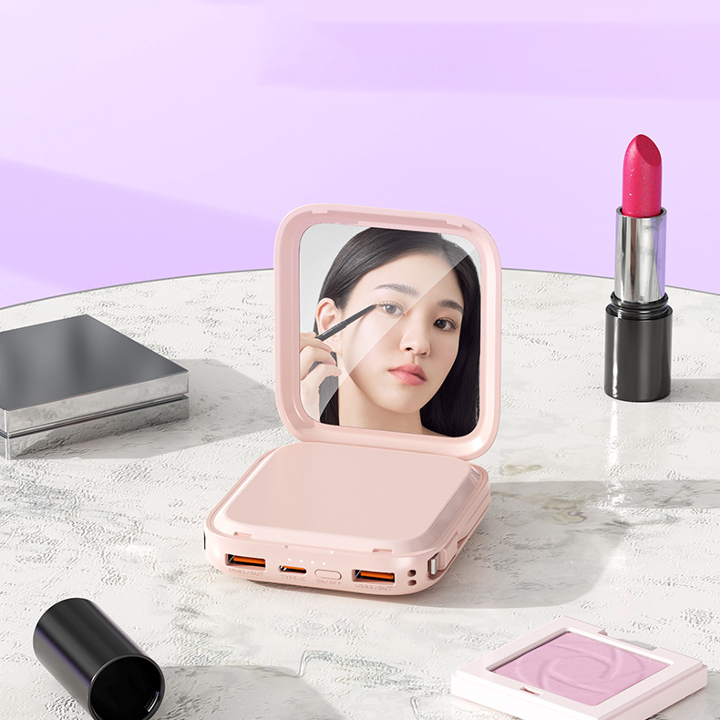 Custom Logo High-value makeup mirror power bank | Premium Corporate Gifts and Promotional Gifts
