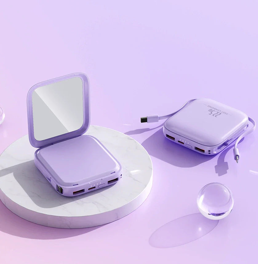 Custom Logo High-value makeup mirror power bank | Premium Corporate Gifts and Promotional Gifts