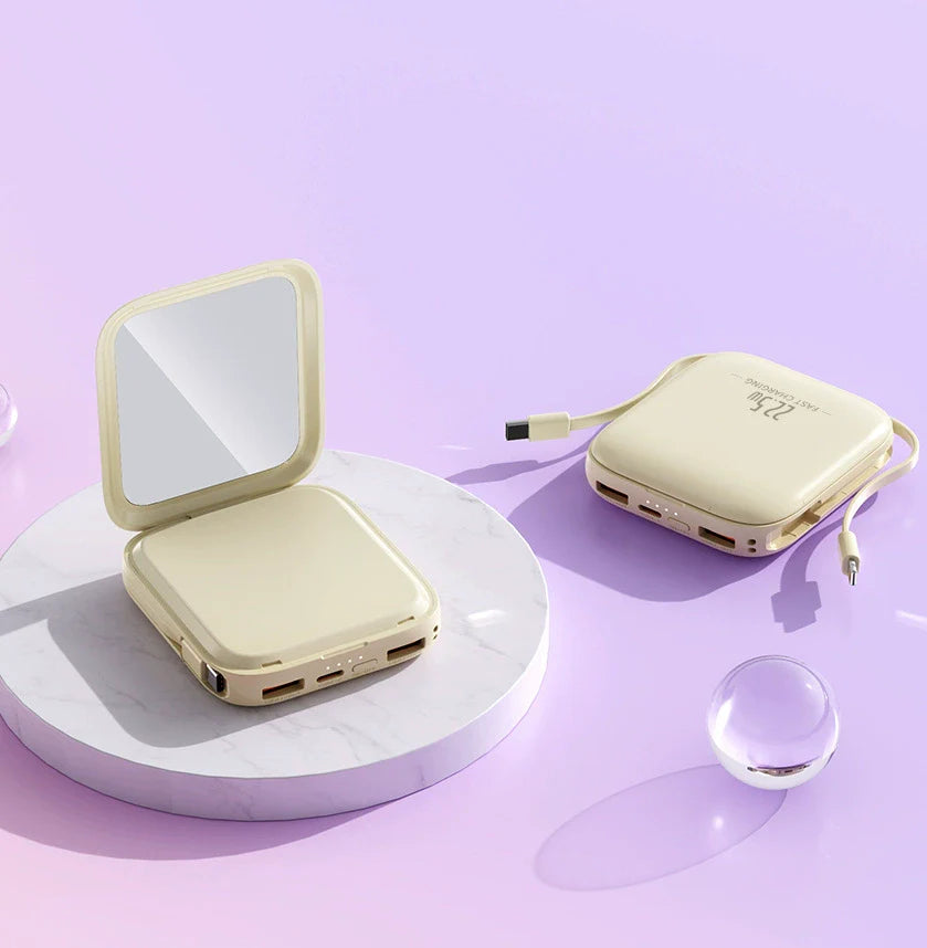 Custom Logo High-value makeup mirror power bank | Premium Corporate Gifts and Promotional Gifts