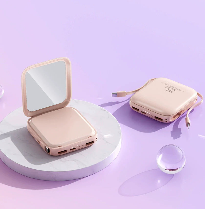Custom Logo High-value makeup mirror power bank | Premium Corporate Gifts and Promotional Gifts