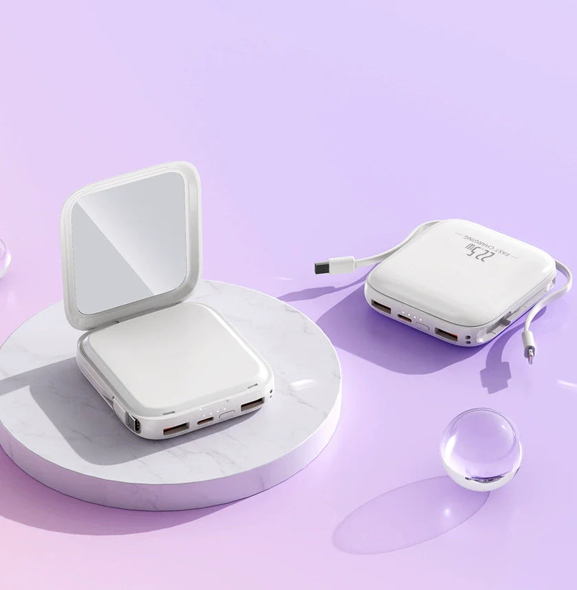 Custom Logo High-value makeup mirror power bank | Premium Corporate Gifts and Promotional Gifts