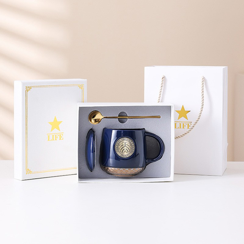 Custom Logo Metal Bronze Mug Gift Box | Premium Corporate Gifts and Promotional Gifts