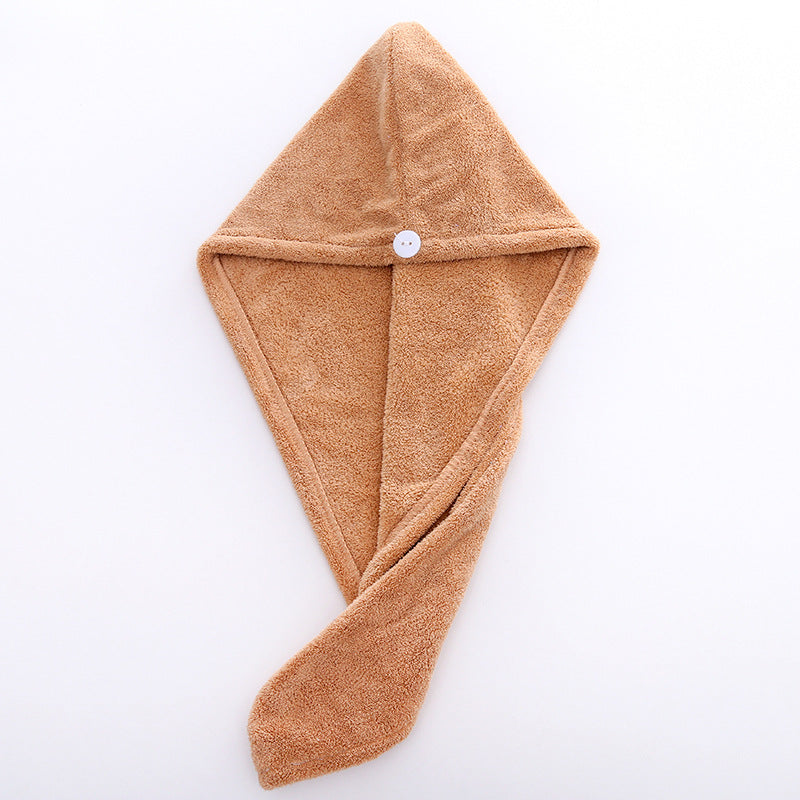 Custom Logo Coral velvet dry hair shower cap | Premium Corporate Gifts and Promotional Gifts